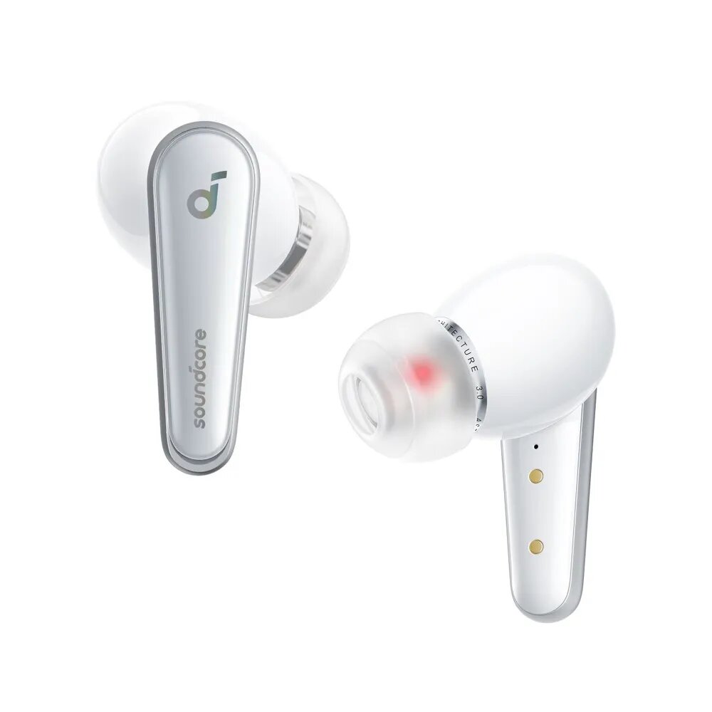 Беспроводные наушники Soundcore Liberty 4 / Bluetooth наушники / TWS наушники / Наушники с качественным звуком / Наушники с шумоподавлением / Наушники для разговоров, белый