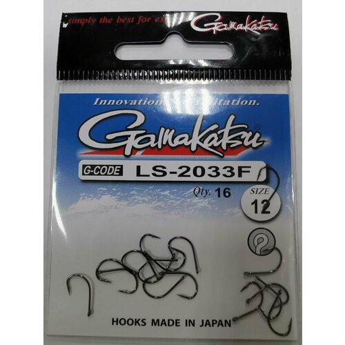 Крючки Gamakatsu LS-2033F №12 (16шт)