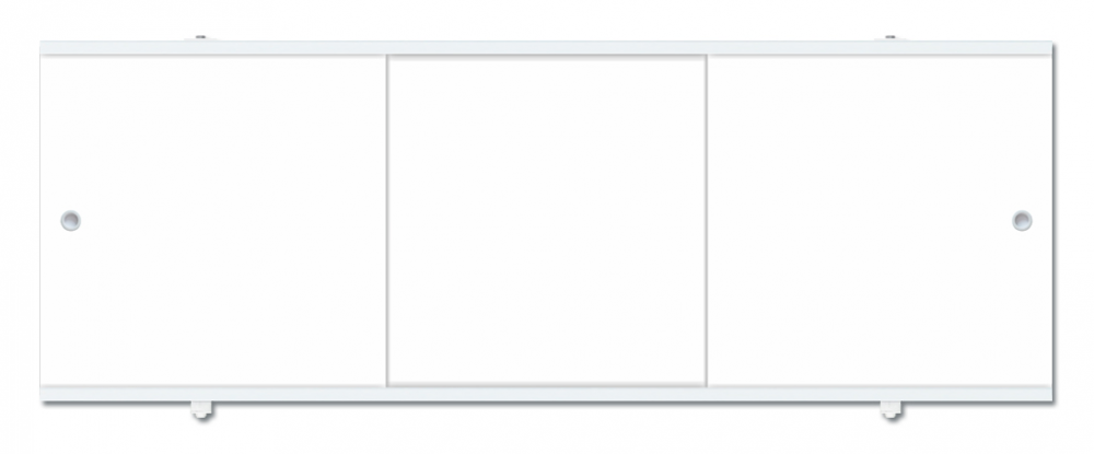 фото Экран под ванну Tango 160 белый алюминиевый корпус Melodia Della Vita MBST16001