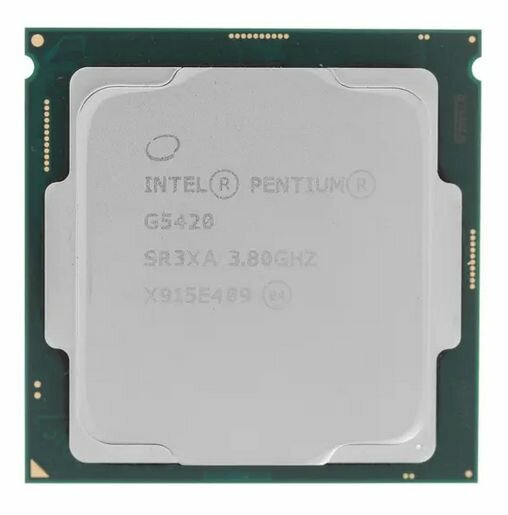 Процессор Intel Pentium Gold G5420 (CM8068403360113) OEM - LGA 1151-v2, 2 х 3.8 ГГц, L2 - 0.5 МБ, L3 - 4 МБ, 2хDDR4-2400 МГц, Intel UHD Graphics 610, TDP 54 Вт