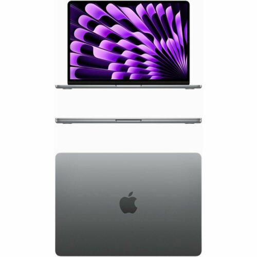 Apple MacBook Air M3 2024г 15153 дюймов Apple M3 8 CPU 10 GPU RAM 8 ГБ SSD 512 ГБ macOS MacBook Air M3 15 8512 Gray серый Английская раскладка клавиатуры 16799000₽