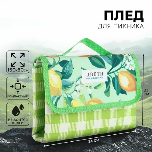Плед для пикника в клетку 1124₽