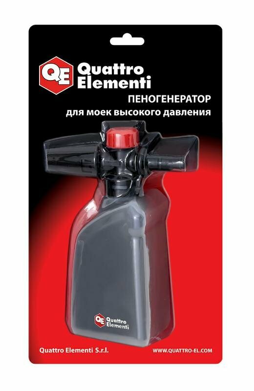 фото Пеногенератор QUATTRO ELEMENTI 0.4 л, пластиковый, для Palermo, Verona, Napoli, Genova