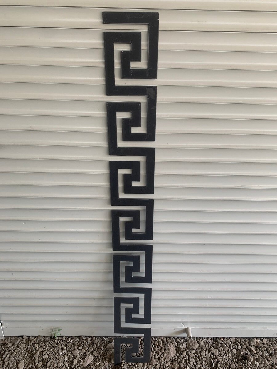 фото Кованый элемент из металла -полоса декоративная (1240х145х2 мм), вес- 1.880 кг, без покраски