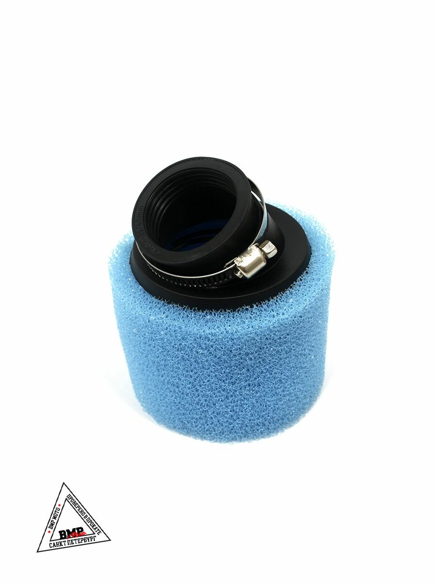 Фильтр воздушный нулевик 38 мм поролон синий — фото 1
