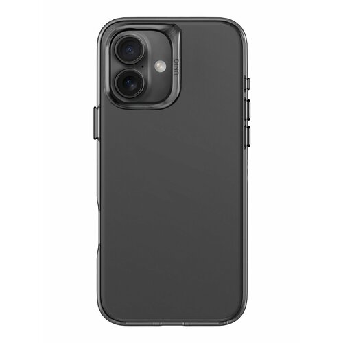 Чехол Uniq HYBRID AIR FENDER для iPhone 16 6.1", тонированный (SMOKED) черный, серый