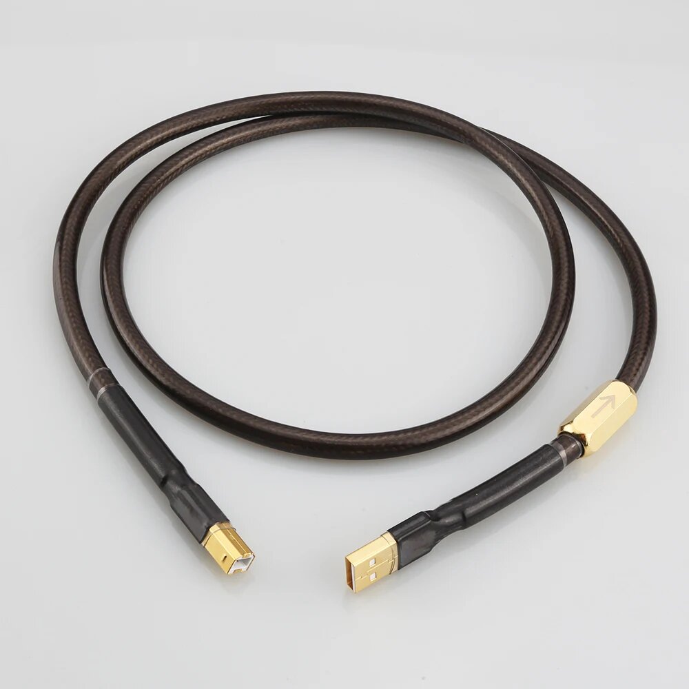 USB кабель Hi-Fi 1 м, серебристый