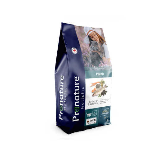 Pronature Holistic Pacific корм для стерилизованных кошек океаническая белая рыба с рисом 2кг