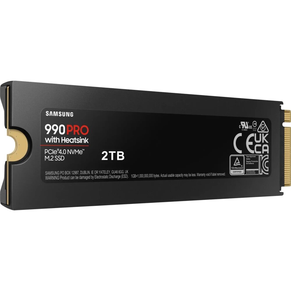 Внутренний SSD диск SAMSUNG 990 PRO 2TB, M.2, NVMe 2.0, PCIe 4.0 x4 (MZ-V9P2T0CW) — фото 1