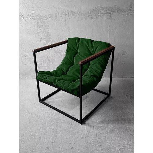 Кресло для отдыха Лофтовик зеленый велюр 7900₽