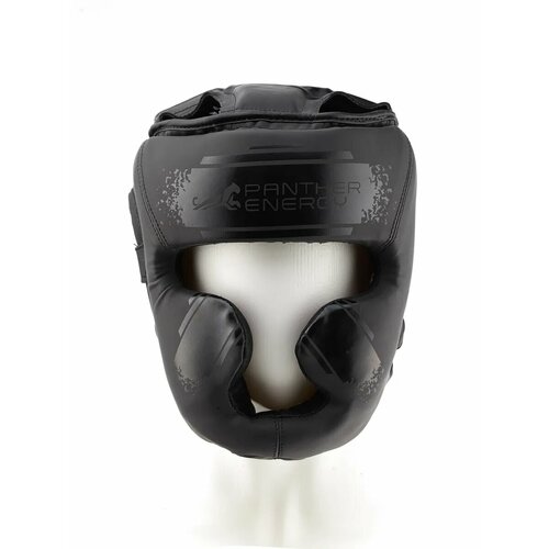 Шлем спортивный закрытый с бампером для бокса, борьбы, боевого самбо, боевых искусств , черный L