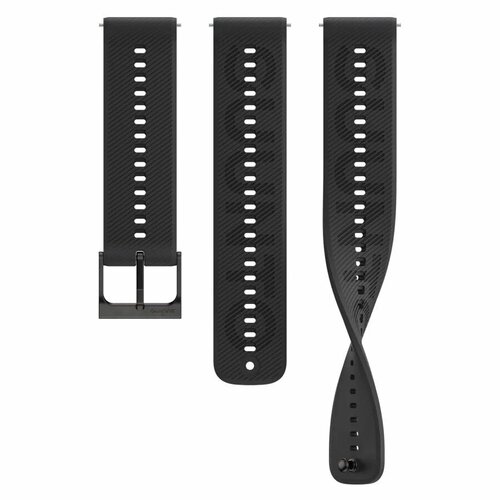Suunto Силиконовый ремешок Suunto Athletic 6 22 мм All Black S+M, черный