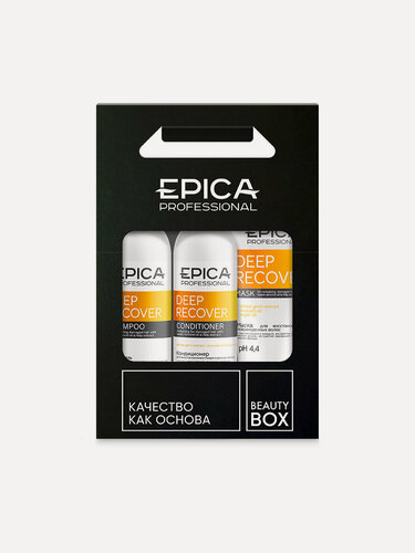 Изображение товара EPICA Professional Набор Deep Recover (шампунь 300мл + кондиционер 300мл + маска 250мл)
