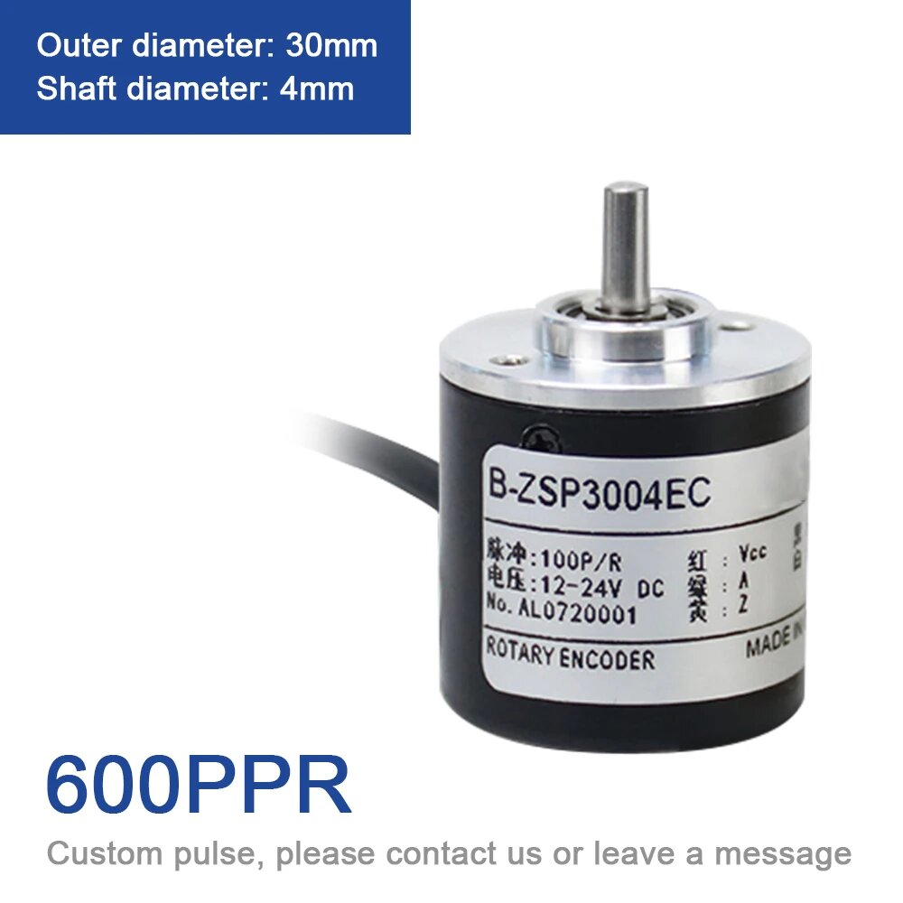 AUCHTEL инкрементный энкодер 30 мм, ZSP3004-600PPR, voltage output