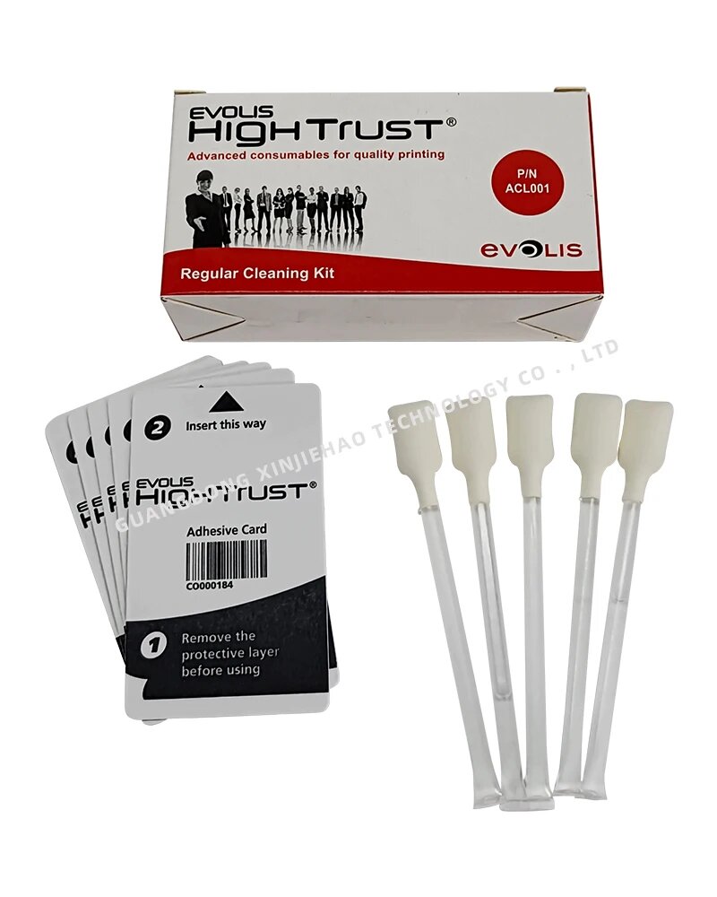 Оригинальный комплект чистящих карт EVOLIS ACL001 ACL002 ACL003 ACL004 комплект для принтера карт Primacy2 Primacy Zenius Elypso KC200B KC Prime  Compatible ACL001