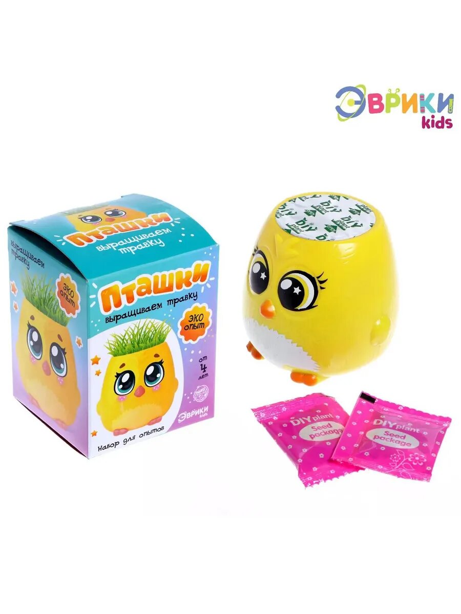 Детский набор для опытов от Эврики" "Пташки", для выращивания растений, развивающий — фото 1