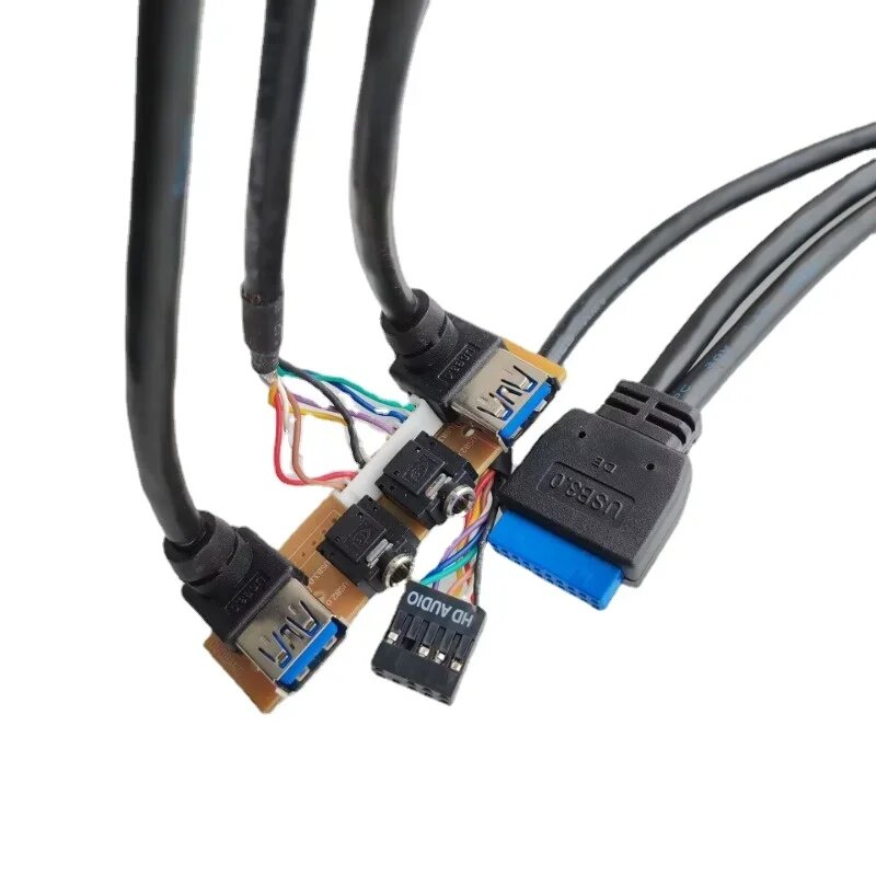 USB 3.0 и аудио кабель для ПК