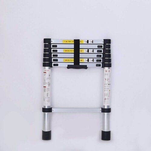 Изображение товара Лестница Техпром SW-T1026, телескопическая, 2.7 м, алюминий, серебристая