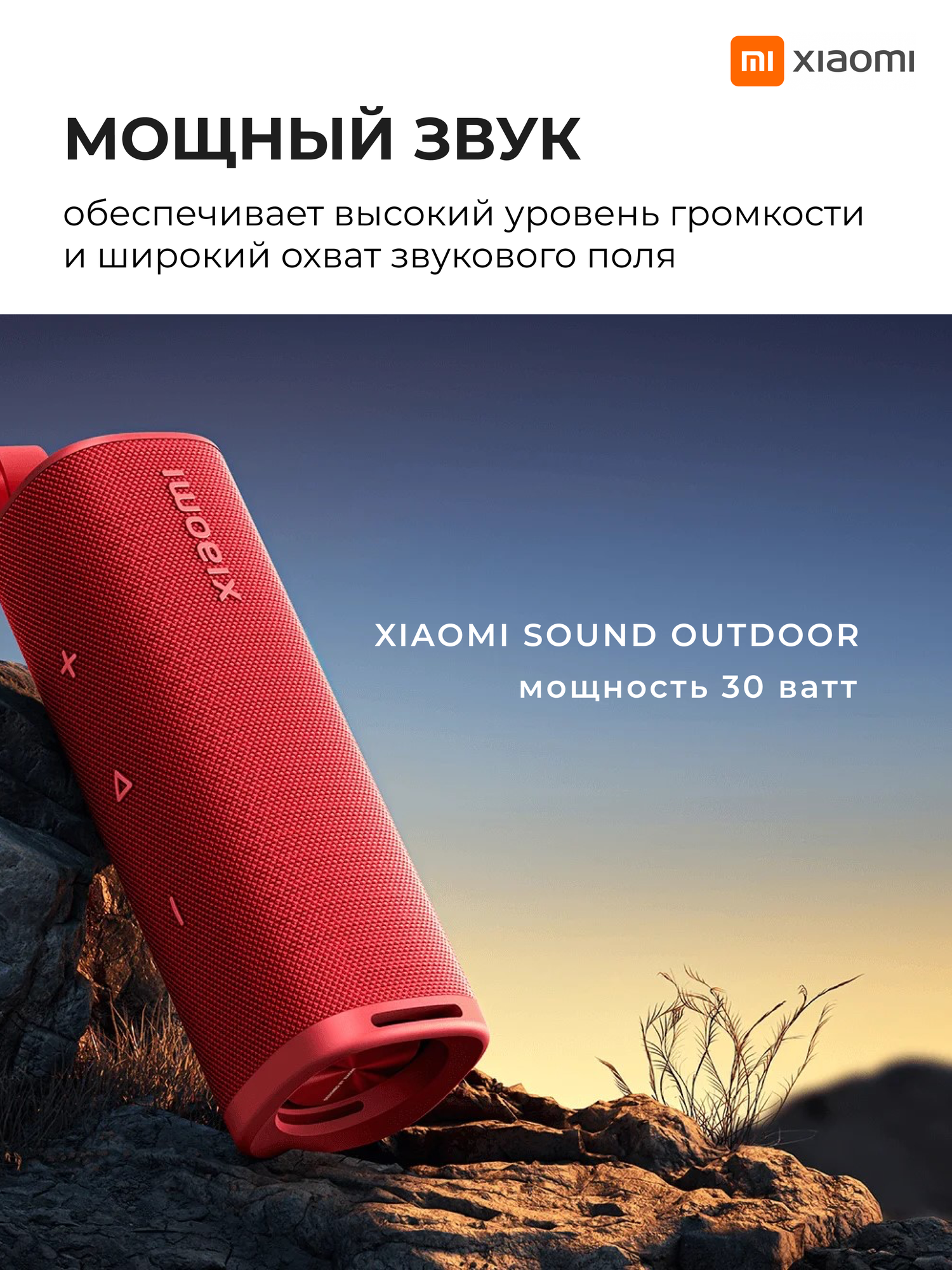 Колонка портативная Xiaomi Sound Outdoor MDZ-38-DB 30W Красная (QBH4263GL) — фото 1
