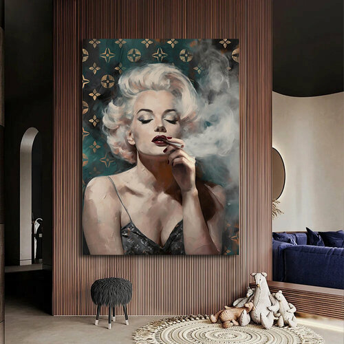Изображение товара Мотивация / Мерлин Монро, Картина девушка, картина на холсте девушка / в салон красоты, 20х30 см.