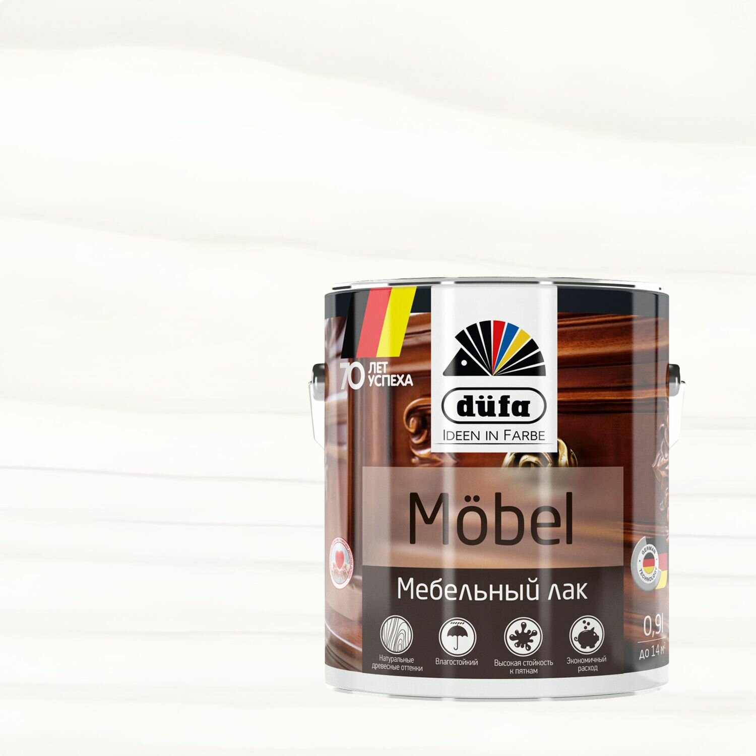 Лак мебельный Dufa Mobel глянцевый (09л) белый