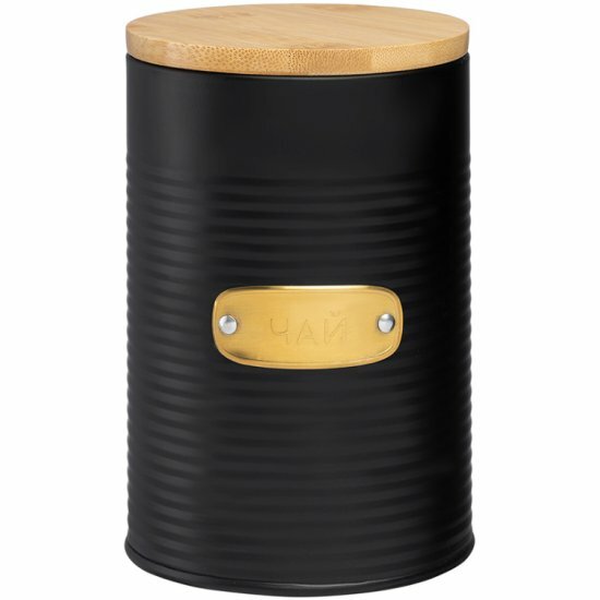 Банка Smart Solutions Irmel для хранения чая, 1,3 л, графит (SS0000182)