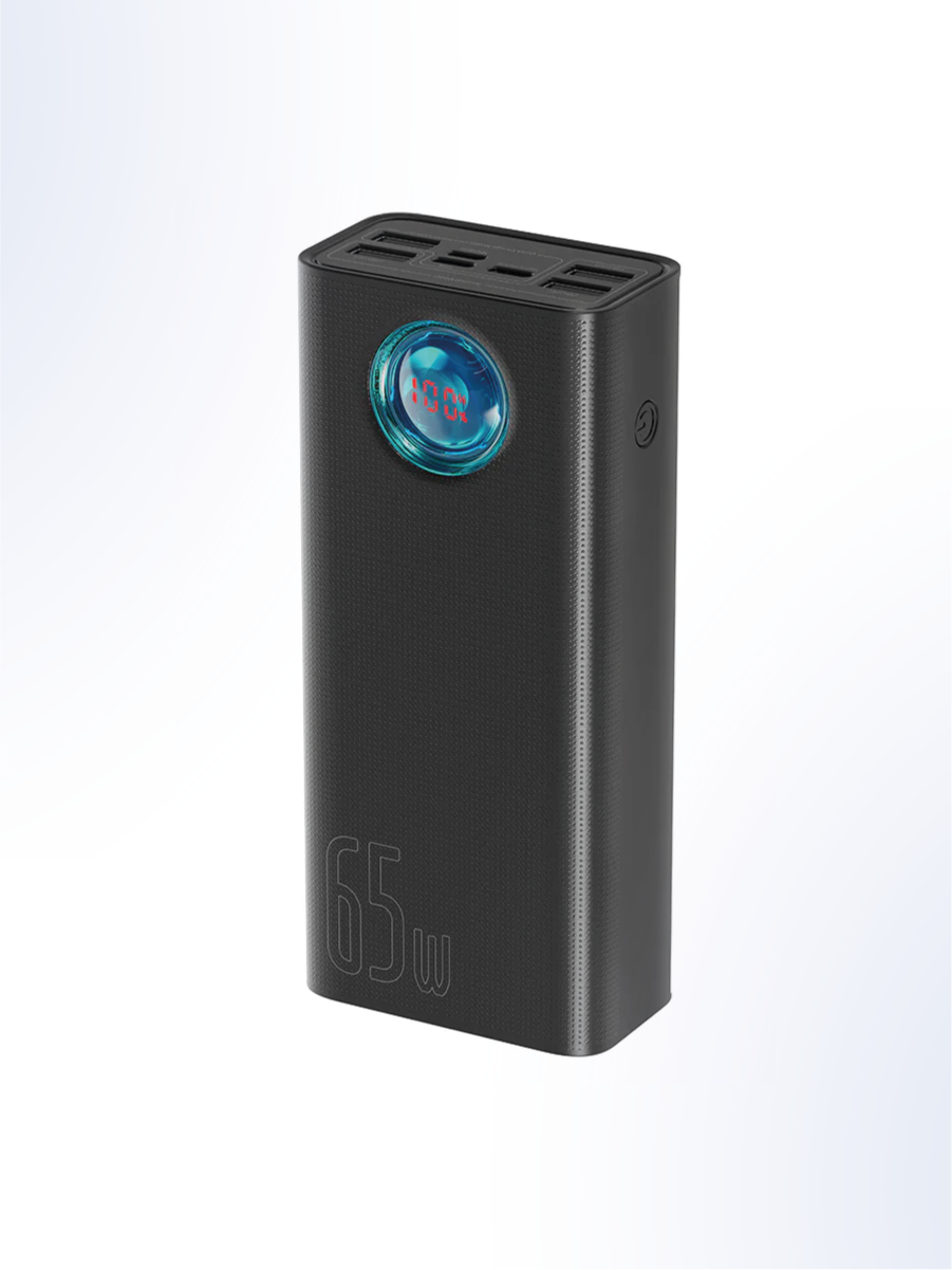 Портативный аккумулятор Baseus Amblight Quick Charge 65W, 30000 mAh, черный — фото 1