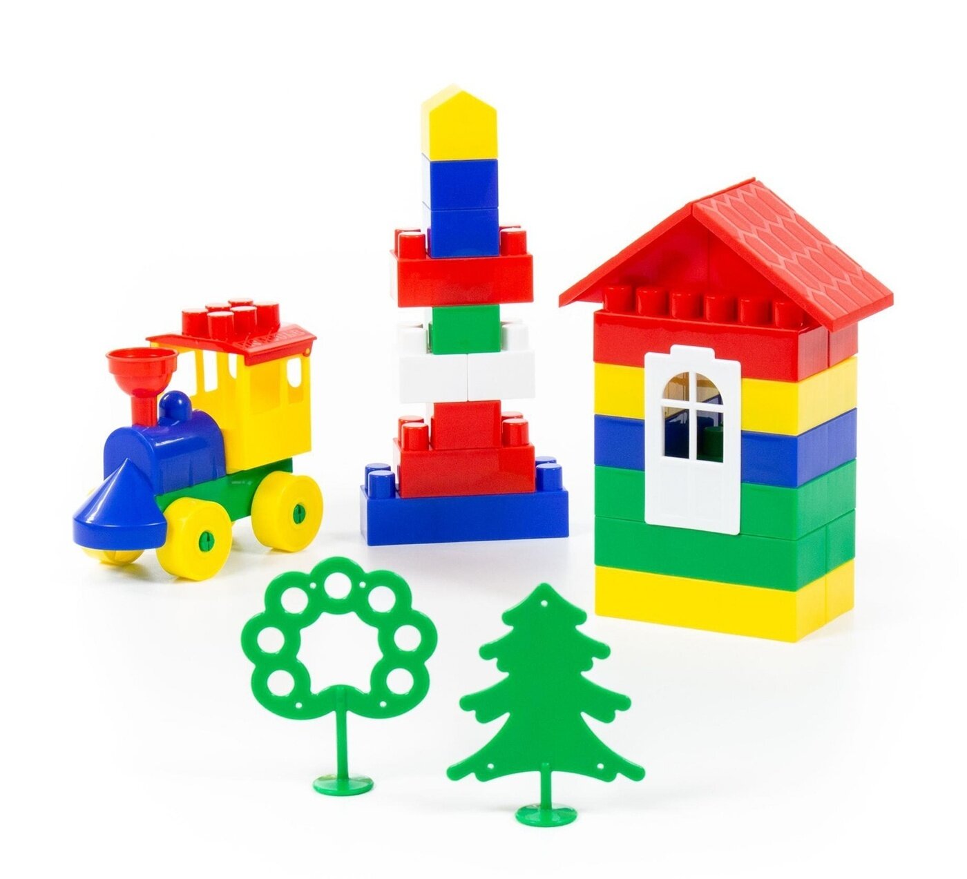 Конструктор Полесье "Строитель" в мешке, 44 детали (2952)