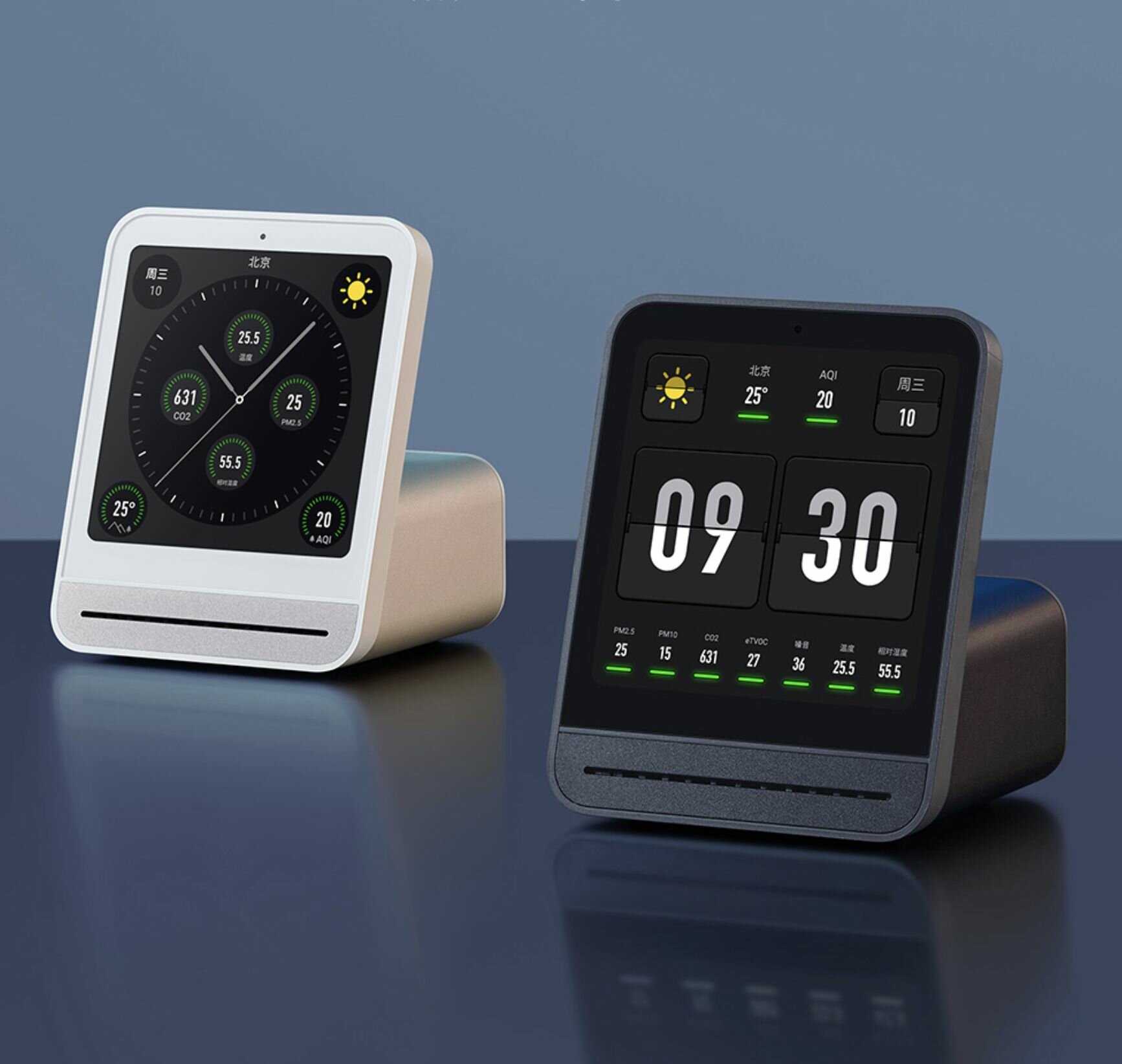 Датчики Качества И Анализаторы Воздуха Xiaomi Анализатор качества воздуха Xiaomi Qingping Air Monitor 2 (MiHome APP), Белый-X