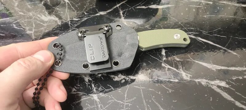 Клипса металлическая TUOTOWN CLIP-03, многофункциональная, сталь, черная матовая — фото 1