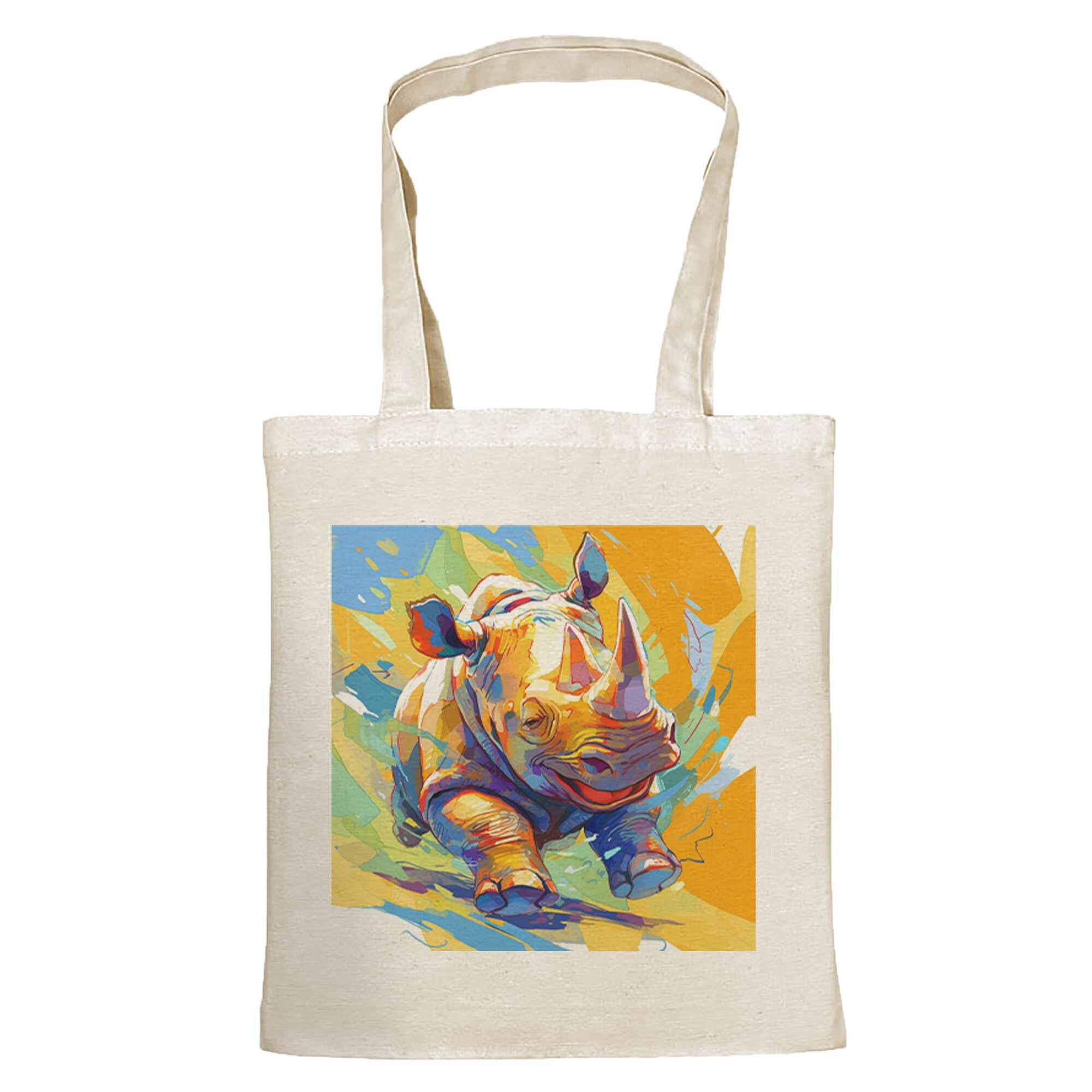 Сумка шоппер Gerasim, синий, бежевый, желтый — фото 1