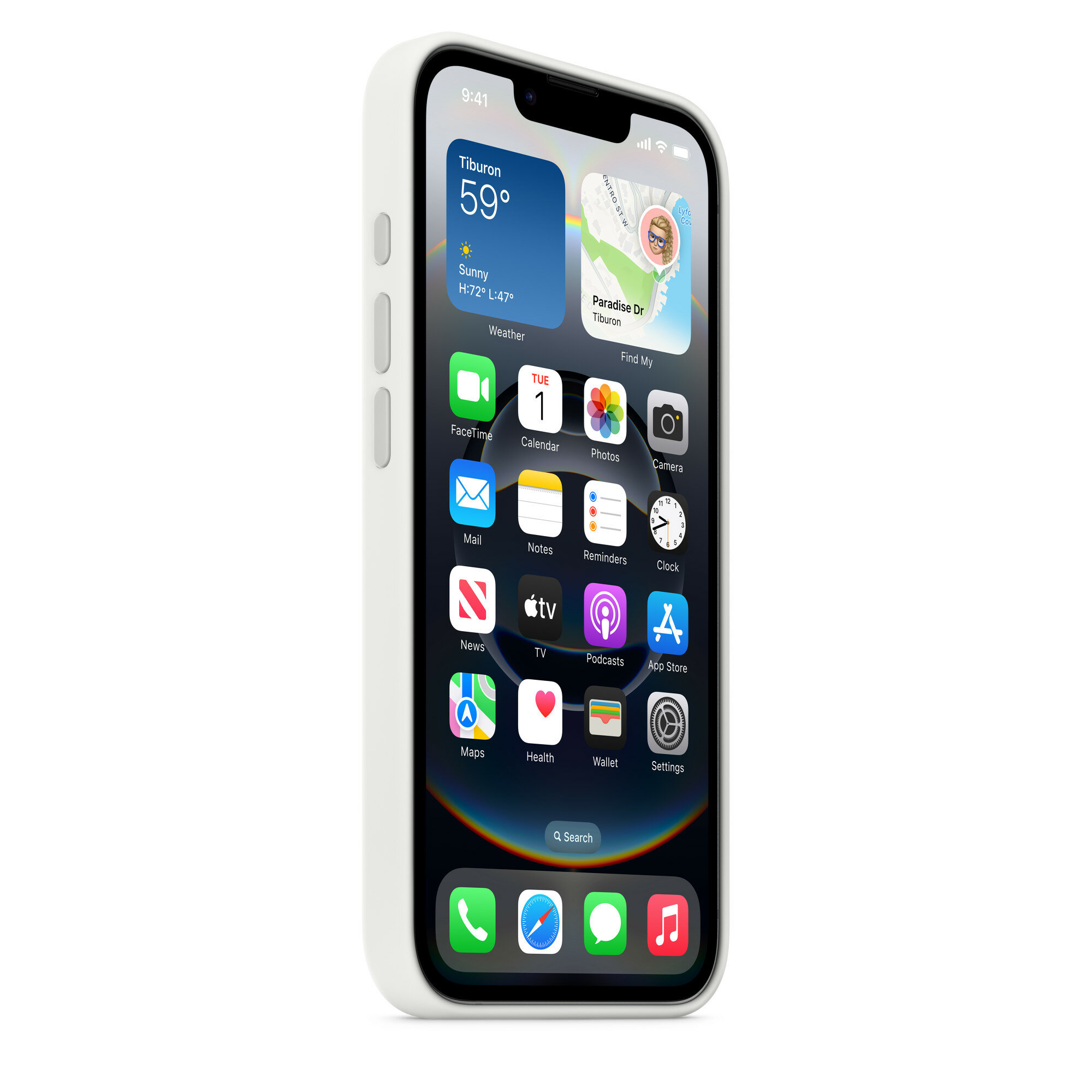 Чехол силиконовый MagSafe для iPhone 16e White, Silicone case MagSafe для айфон 16е - Белый — фото 1