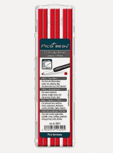 Изображение товара Комплект грифелей для строительного карандаша Pica BIG Dry PICA-MARKER 6031