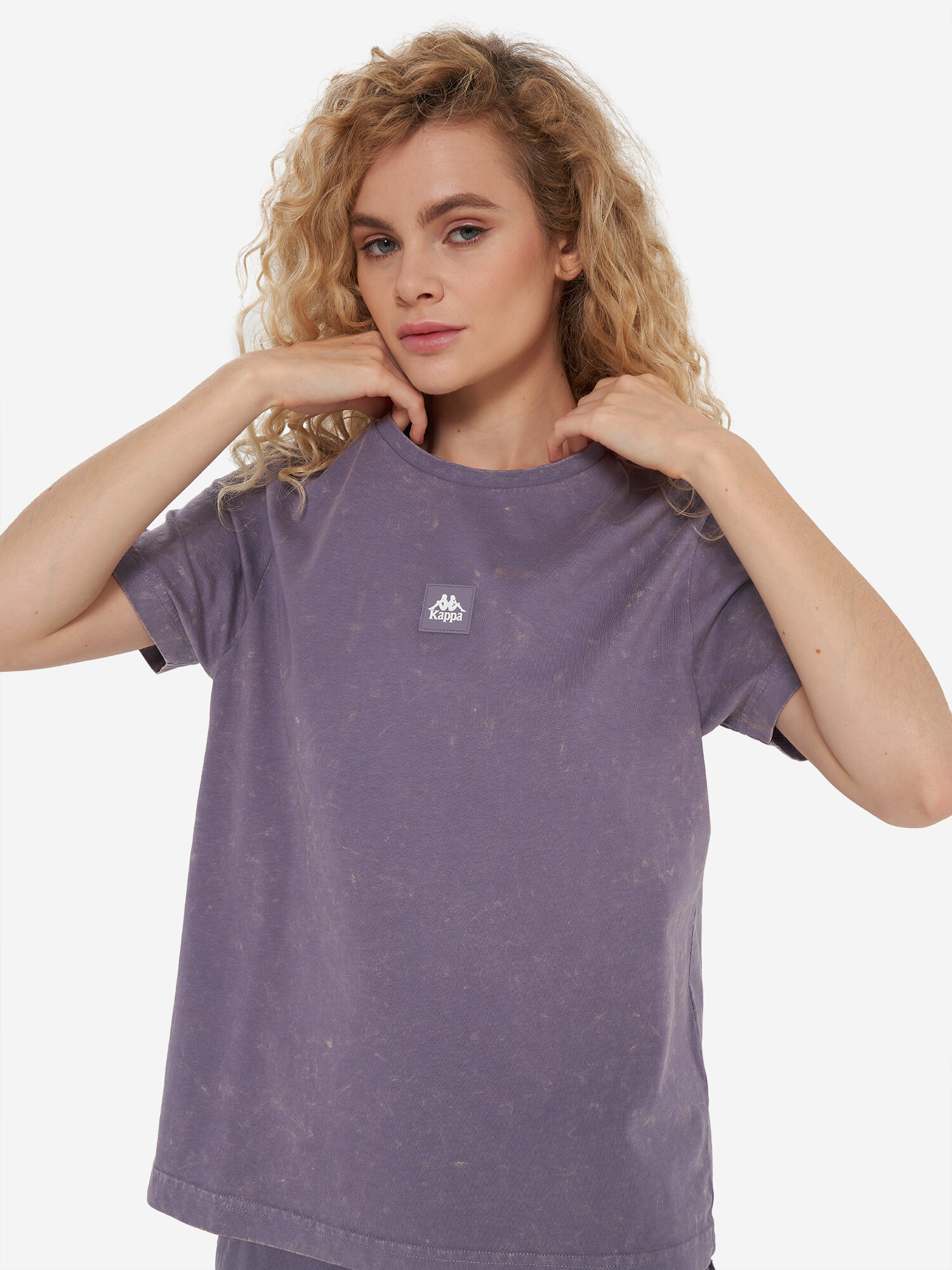 Футболка Kappa, размер 46-48, фиолетовый — фото 1