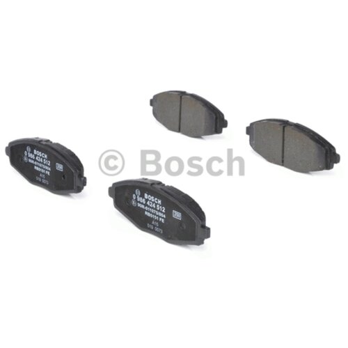 Колодки тормозные daewoo nexia/lanos/matiz sohc передние, bosch, 0 986 424 512