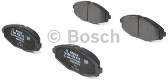 Дисковые тормозные колодки передние Bosch 0986424512 для Chevrolet, Daewoo, ЗАЗ (4 шт.)