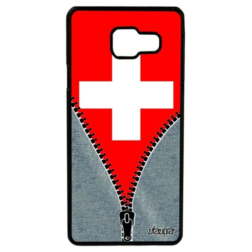 фото Чехол для телефона samsung galaxy a3 2016, "флаг швейцарии на молнии" путешествие патриот utaupia