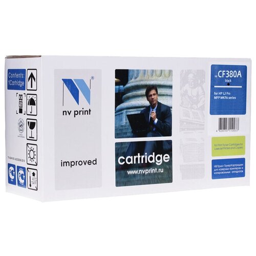 Картридж NV Print CF380A для HP, 2400 стр, черный картридж лазерный nv print nv cf380x для hp m476dn m476dw m476nw черный 1 шт