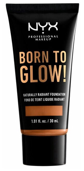 NYX professional makeup Тональный крем Born to glow!, 30 мл, оттенок: almond