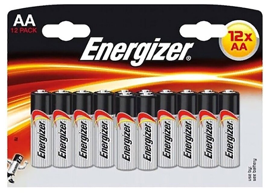 Батарейка AA щелочная Energizer LR06-12Bl MAX в блистере 12 шт.