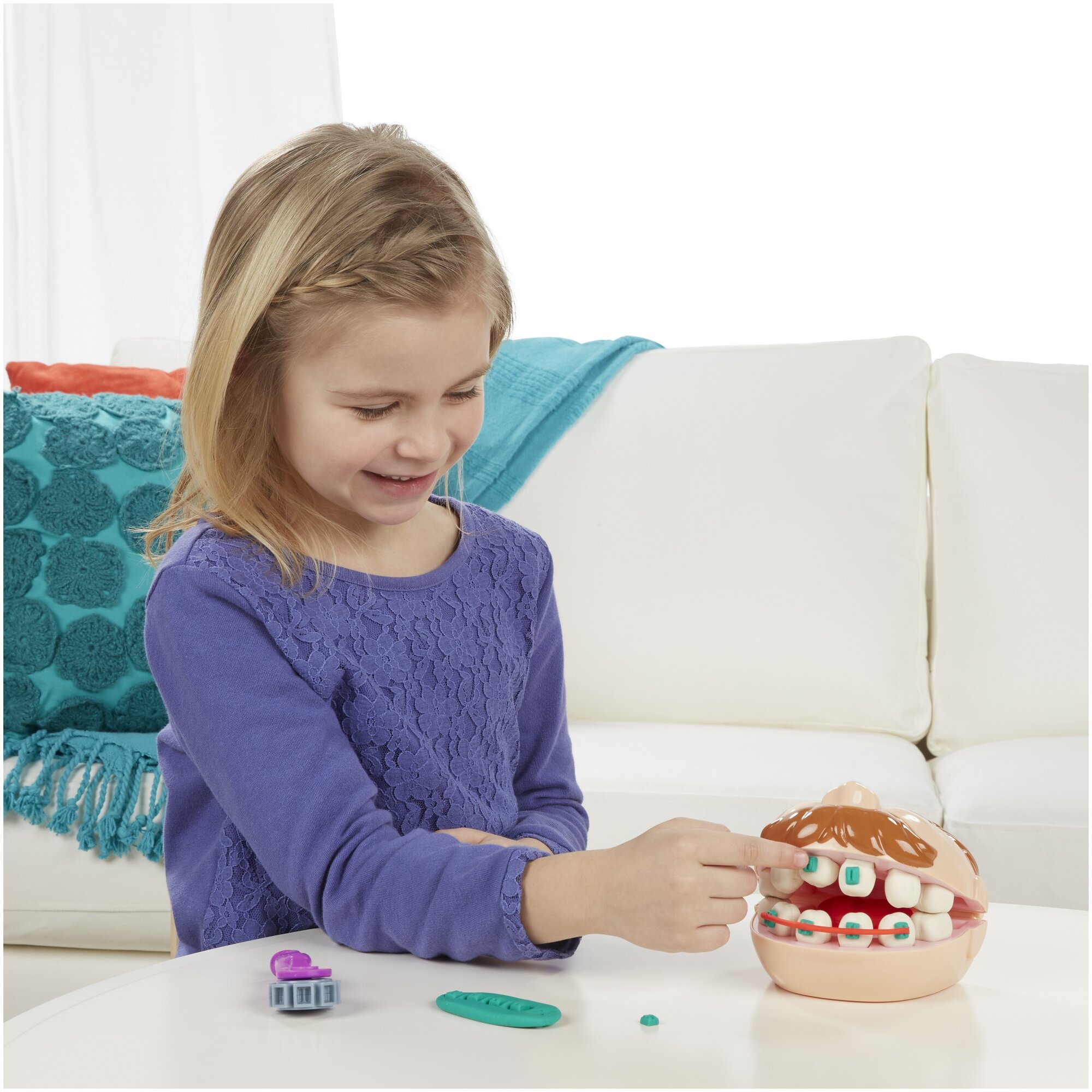 Масса для лепки Play-Doh Мистер Зубастик (B5520) 5 цв. - фотография № 8