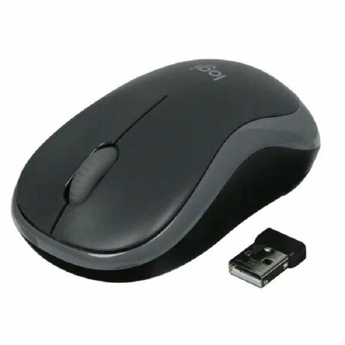 Мышь компьютерная Logitech USB OPTICAL WRL M185 GREY мышь logitech m185 black red 910 002237 910 002633 910 002240