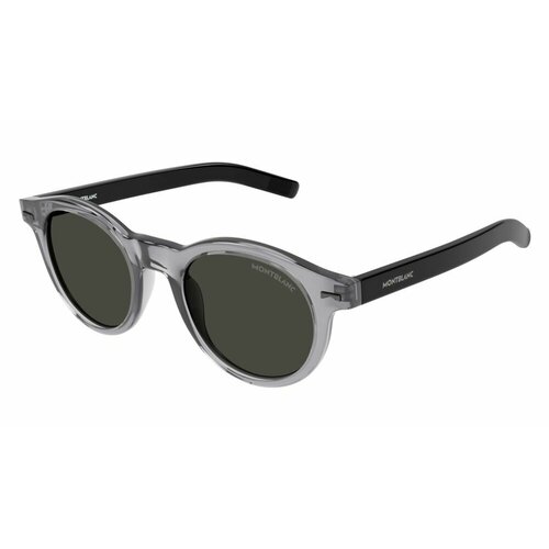 фото Солнцезащитные очки montblanc mb0225s 003, прямоугольные, для мужчин, черный