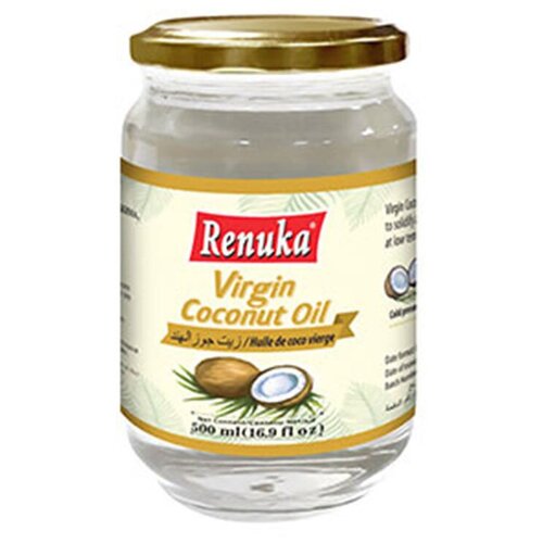 Органическое кокосовое масло RENUKA Virgin Coconut Oil Organic первого отжима, 225 г.