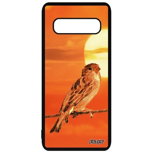 фото Чехол на телефон galaxy s10, "воробей" воробьишка птичка utaupia
