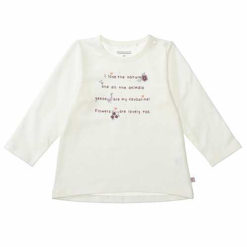 фото Лонгслив staccato, размер 68, белый