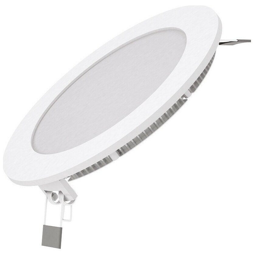 Светильник gauss 939111209, LED, 9 Вт, 4100, нейтральный белый, цвет арматуры: белый, цвет плафона: белый