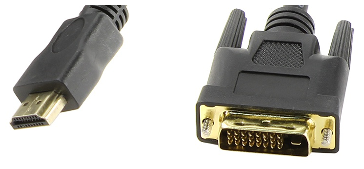 Кабель VCOM HDMI - DVI-D (19M -25M) 2м, черный