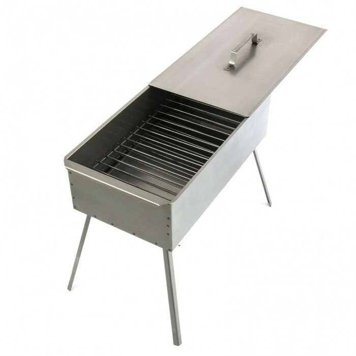 фото Коптильня двухъярусная Palisad Camping, 500x270x175 мм, 0.8 мм, с поддоном, на ножках