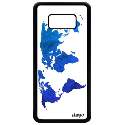 фото Чехол на мобильный samsung galaxy s8, "карта мира" атлас география utaupia